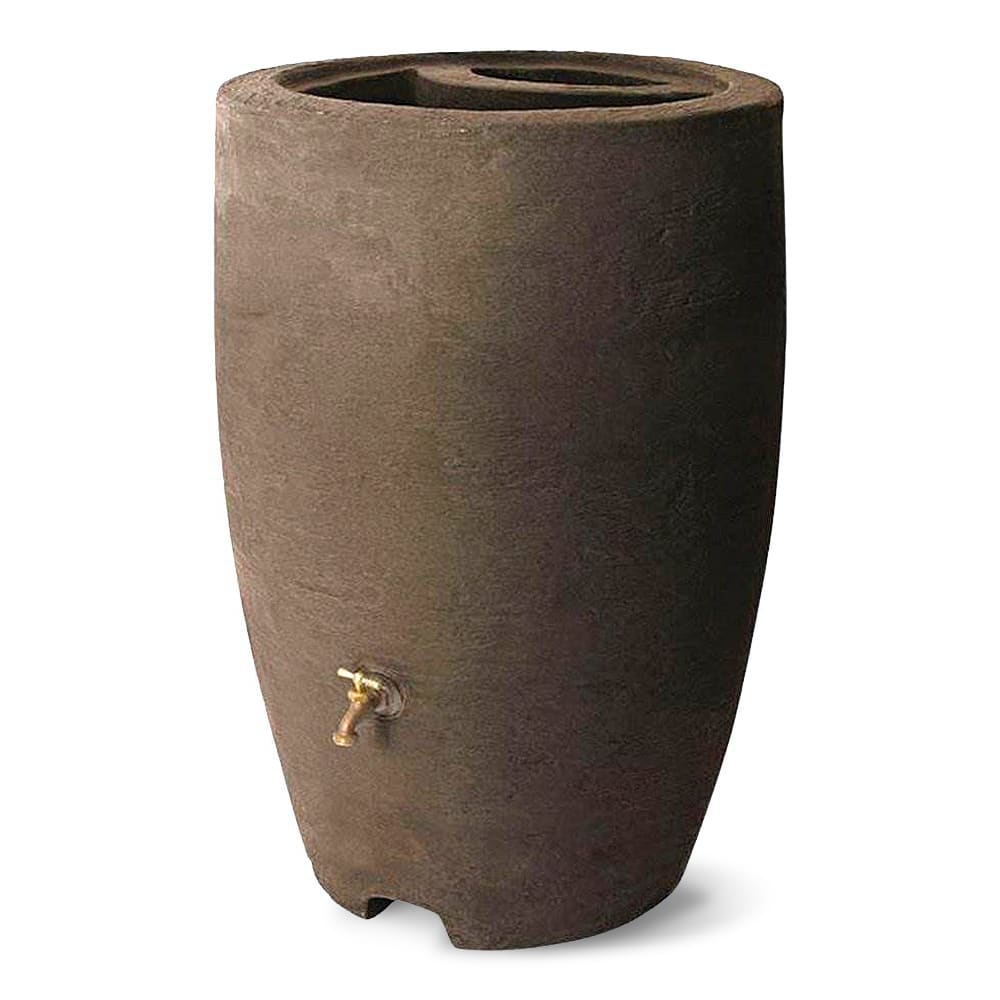 Algreen - Plastic Rain Barrel, 50 Gal Rainwater Drum w/ Spigot, Athena - Brownstone price history on PriceWatchPro