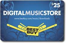Front Large. Best Buy - Digital Music Store $25 Download Card.