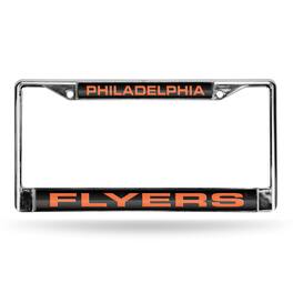 Rico Industries - Philadelphia Flyers NHL Chrome Metal Laser Cut License Plate Frame - Multi