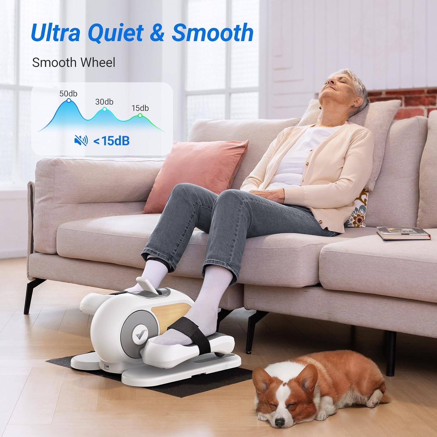 Ultra Quiet & Smooth Wheel

50dB
30dB
15dB
<15dB