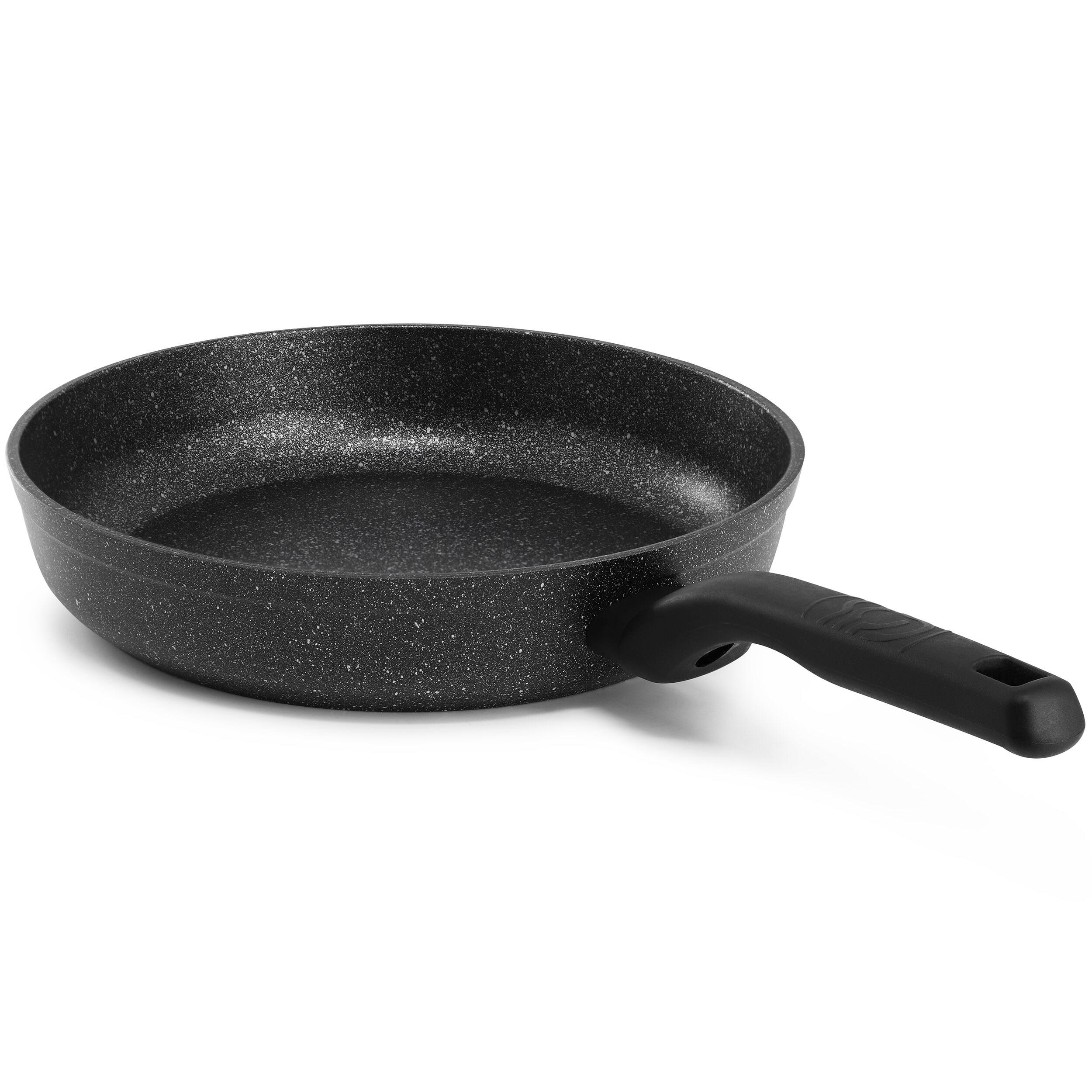Alt View 1. Korkmaz - Korkmaz Ornella Nonstick 10 Inch Aluminum Frying Pan in Granite Black - Granite Black.