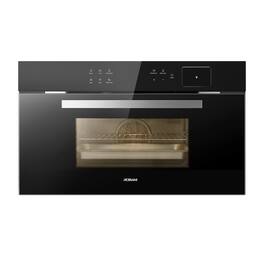 Robam - 30" Smart Built-In Single Electric Wall Oven with Air Fryer and Steam, 13-in-1 Convection - Black