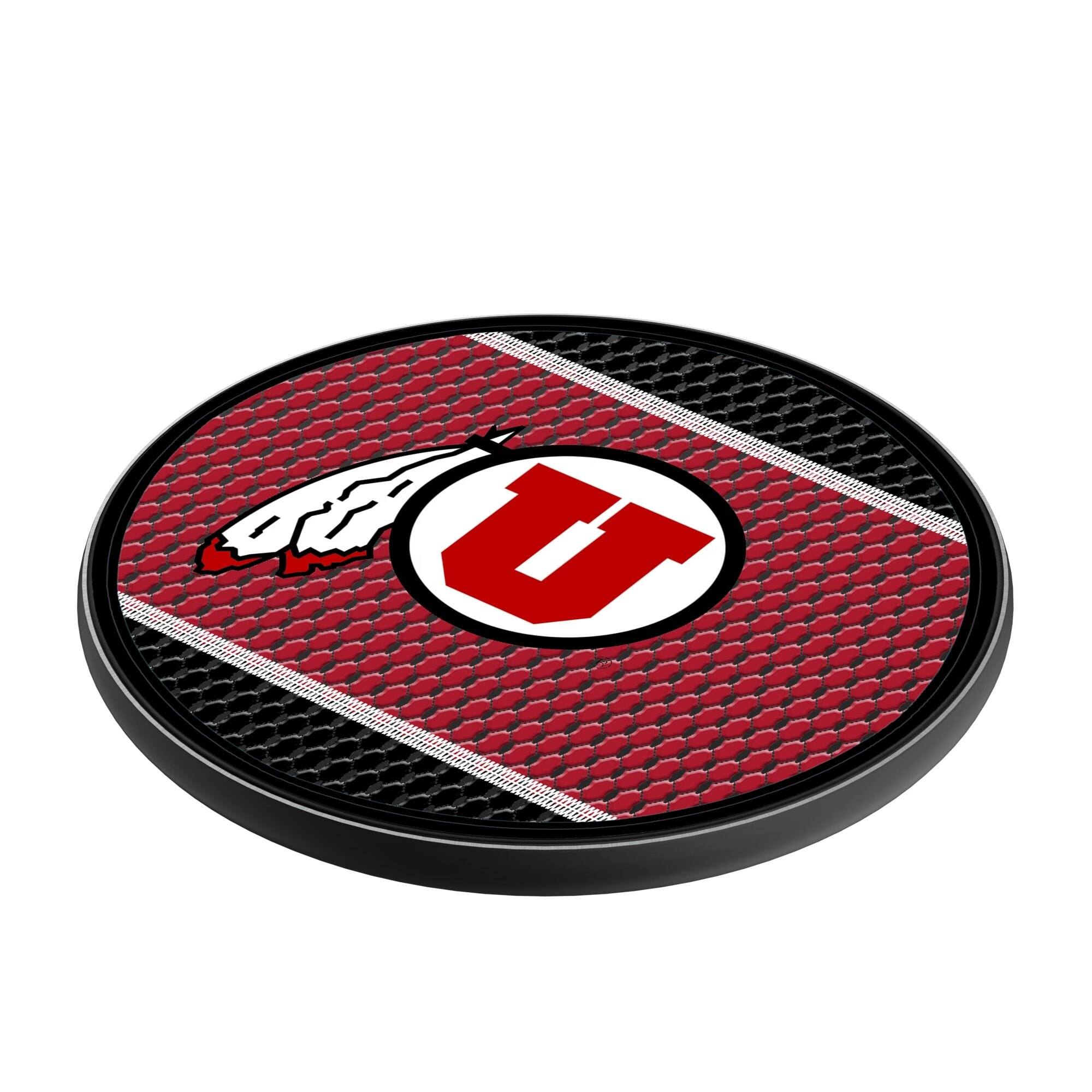 Alt View 1. Keyscaper - Utah Utes 15 Watt Wireless Induction Charger - Multicolor.