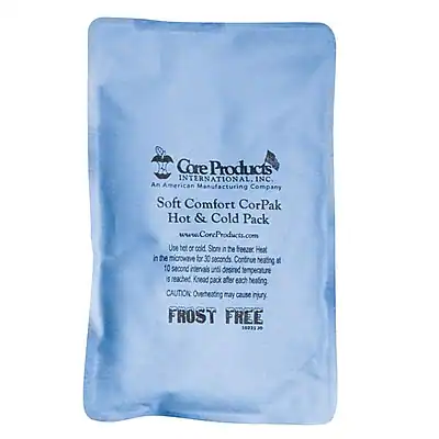 Core Products INTERNATIONAL INC.
An American Manufacturing Company
Soft Comfort CorPak Hot & Cold Pack
www.CoreProducts.com
Use hot or cold Ston to heat in the microwave for 30 seconds. Continue heating at 10 second intervals until desired temperature is reached. Knead pack after each heating.
CAUTION: Overheating may cause injury.
FROST FREE