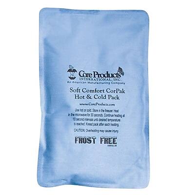 Core Products INTERNATIONAL INC.  
An American Manufacturing Company  

Soft Comfort CorPak Hot & Cold Pack  
www.CoreProducts.com  

Use hot or cold Ston to heat in the microwave for 30 seconds. Continue heating at 10 second intervals until desired temperature is reached. Knead pack after each heating.  

CAUTION: Overheating may cause injury.  

FROST FREE