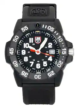 Luminox - Navy Seal Rubber Strap Dial Quartz Diver's XS.3501.F 200M Men's Watch - Black