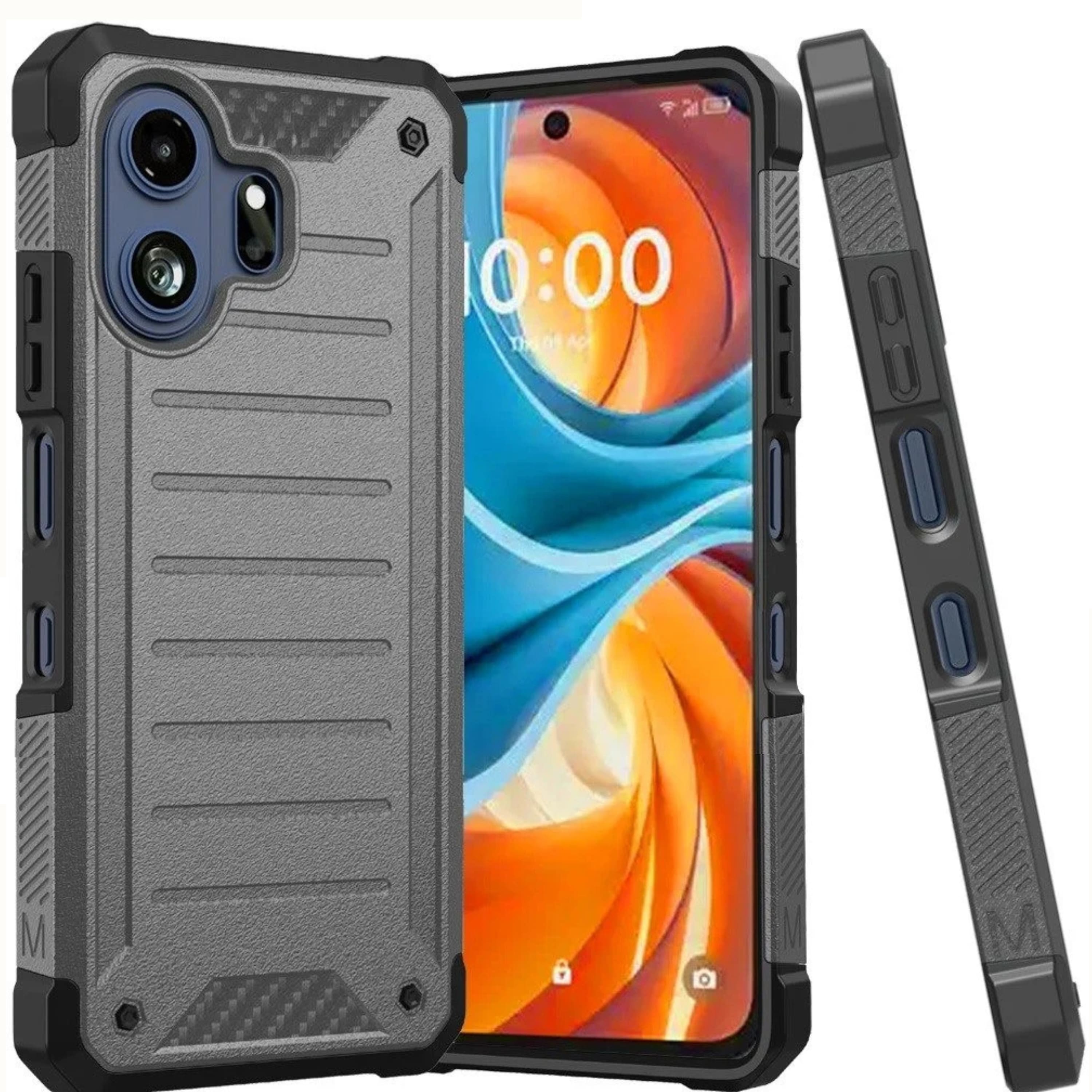 Kitcheniva - Premium Shockproof Armor Case With Tempered Glass For TCL NXTPAPER 70 Pro Charcoal Grey - Gray price history on PriceWatchPro