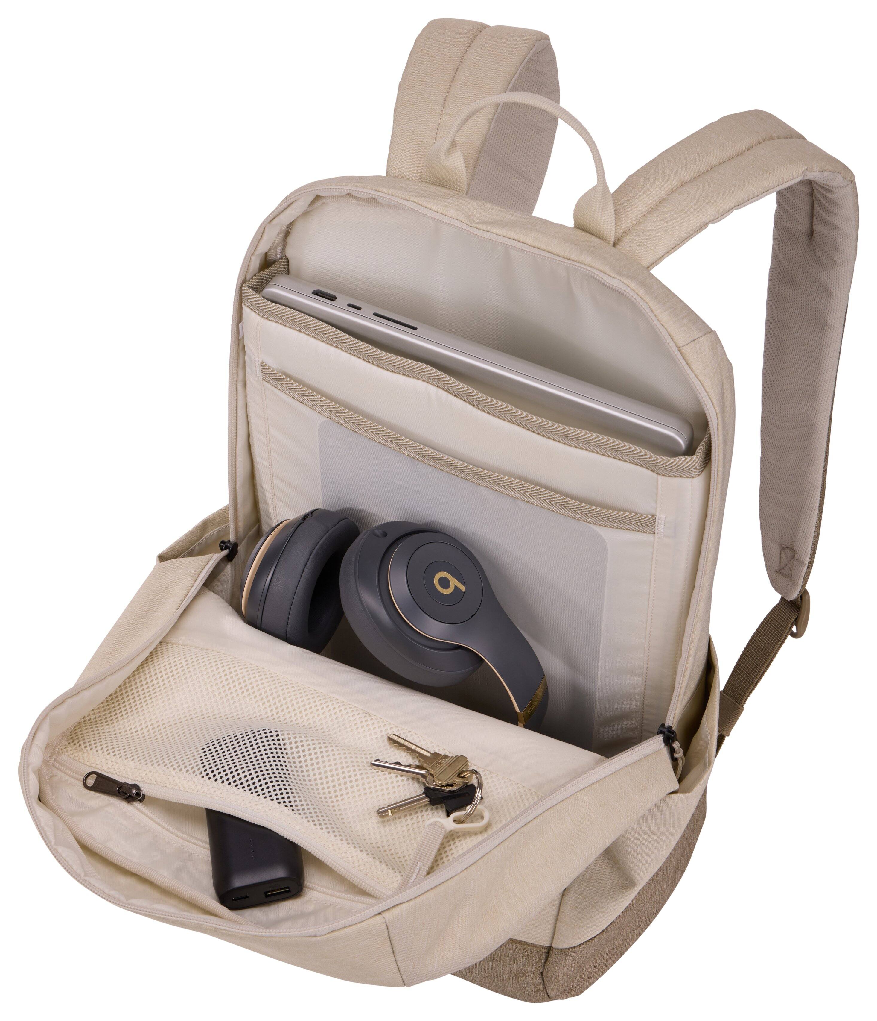 Left. Thule - Lithos Backpack 20L - PELICAN GRAY/FADED KHAKI.