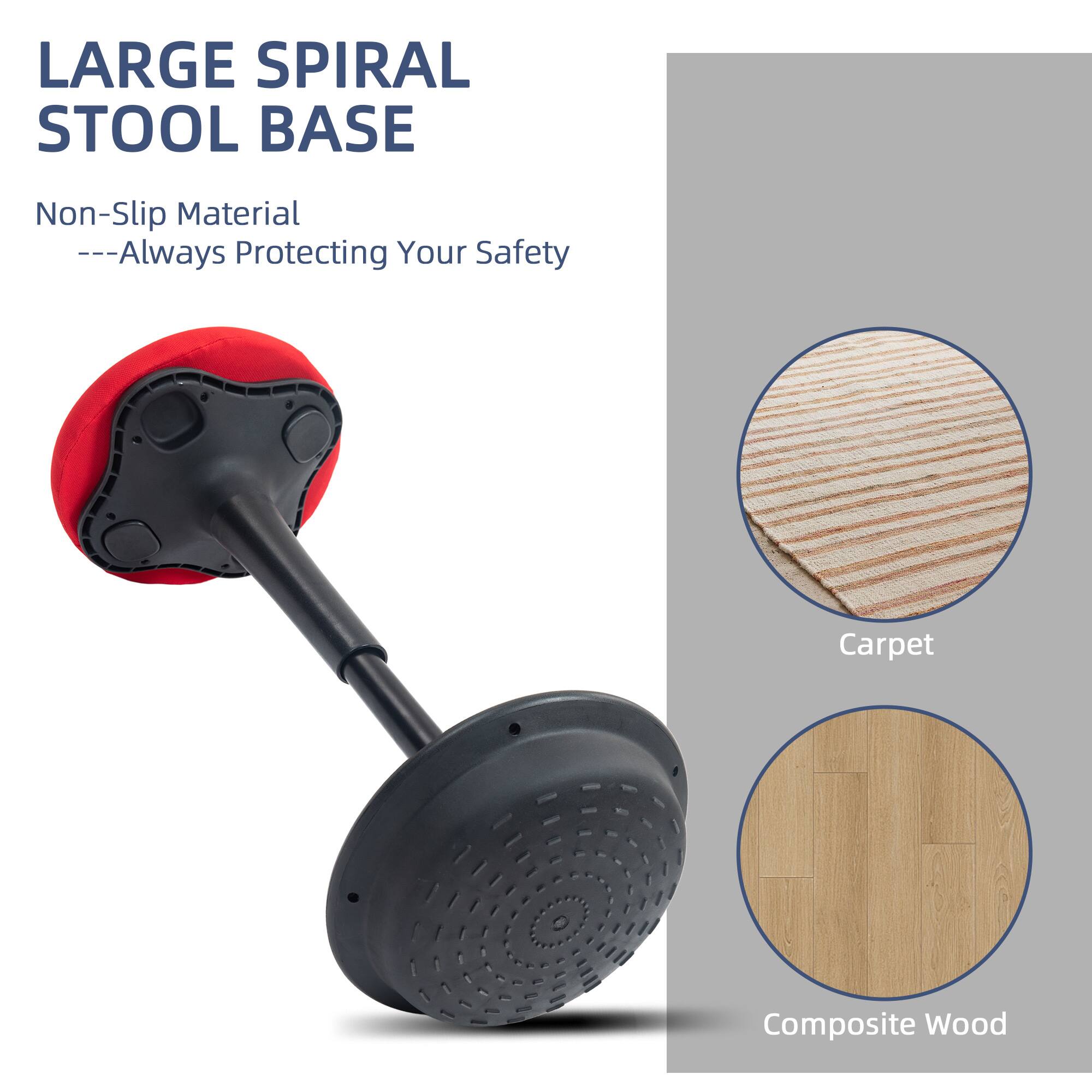 LARGE SPIRAL STOOL BASE
Non-Slip Material
---Always Protecting Your Safety
Carpet
Composite Wood