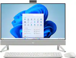 Dell - 27" 2K Touchscreen All-in-One - Intel Core 7 150U 2024 - 16GB Memory - NVIDIA GeForce MX570A - 1TB Storage - White
