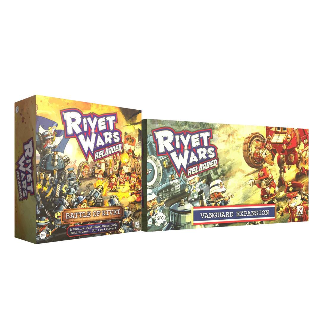 Rivet Wars Reloaded  
Battle of Rivet  
A Tactical Fast-Paced Boardgame  
Battle Game - For 1 to 4 Players  

Rivet Wars Reloaded  
Vanguard Expansion