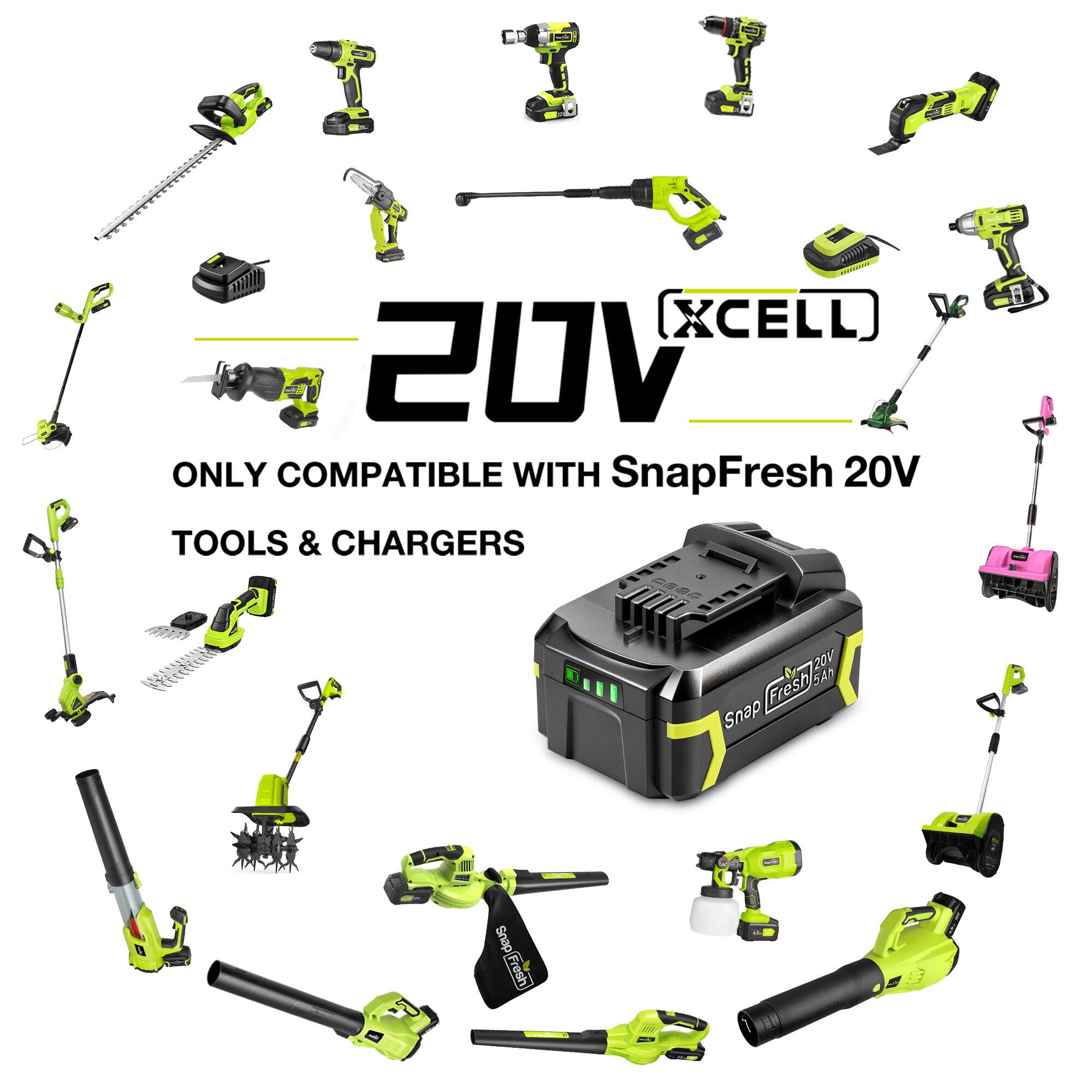 (XCELL) 20V ONLY COMPATIBLE WITH SnapFresh 20V TOOLS & CHARGERS