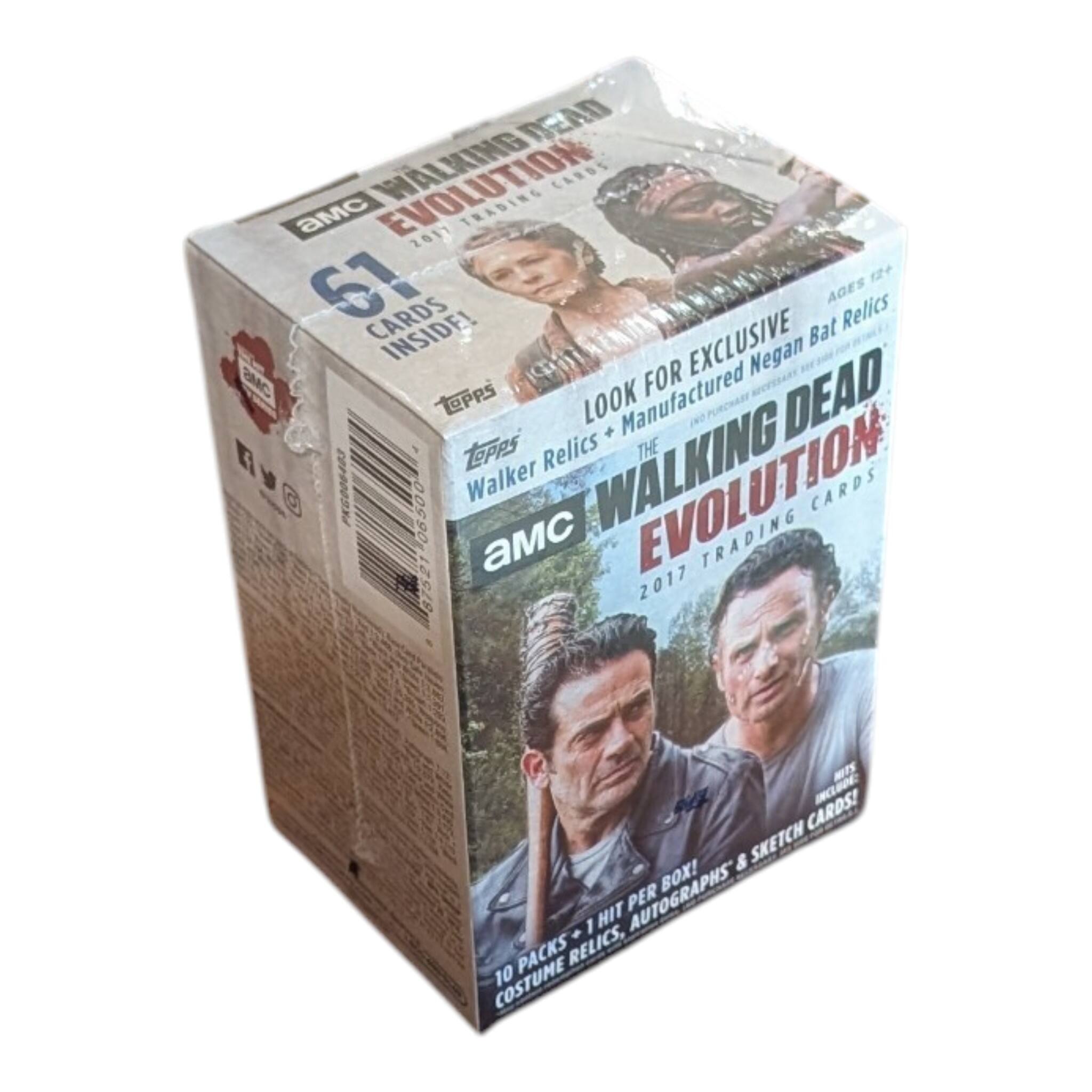 DEAD WALKING TRADING CARDS Mc 2017 12+ 61 CARDS Bat AGES Relics FOR EXCLUSIVE Negan BMO TePpS Manufactured RECEISARY DEAD LOOK PURCHASE + TePPs Relics THE PKGOOL4O3 Walker EVOLUTION CARDS 106500 MC TRADING 87521 2017 BTS CARDS! & SKETCH BOX! + 1 HIT PER AUTOGRAPHS PACKS RELICS, COSTUME 10