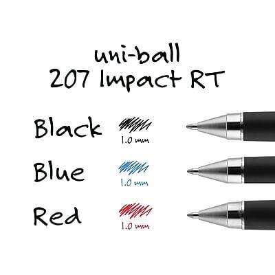 uni-ball 207 Impact RT

Black 1.0 mm
Blue 1.0 mm
Red 1.0 mm