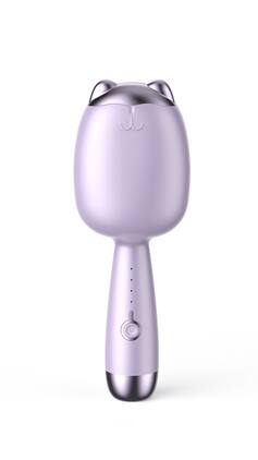 Cluzine - Cat-shaped 32mm Egg Roll Hair Waver, 4-Temp Control, Fast Heating, Portable for Beginners