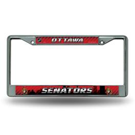 Rico Industries - Ottawa Senators NHL Chrome Metal License Plate Frame - Multi