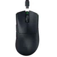 Razer - DeathAdder V3 Pro Lightweight Wireless Optical Gaming Mouse with 90 Hour Battery - Black - Front_Zoom