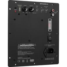 POWER SUPPLY VOLUME SV/500mA
FREQUENCY
SPA300-D PHASE BASS BOOST 180 OFF OFF
POWER
AUTO
MIN
MAX 40Hz
200Mz (LFt)
ON
ON
LOW LEVEL INPUT
ILFELL
10-120V
20-240V
POWER ON
OFF
CAUTION ATTENTION WARNING SHOCK HAZARD DO NOT OPEN ADVERTENCIA: PELIGRO DE CHOQUE NO ABRIR RISQUE DE CHOC ELECTRIQUE NE PAS OUVRIR AVIS
110-120V-60Hz, 220-240V-50Hz 300WATTS
CAUTION: FUSE DISCONNECT POWER COMO BEFORE CHANGING REPLACE SAME TYPE y FUSE DESCONECTE EL CABLE DO PRECAUCIÓN CON ANTES DE CAMBIAR EL FUSIBLE REEMPLACE MISMO TIPO DE FUSIBLE
ATTENTION: REMPLACER LE TYPE usec or RECHANGE DE UTIZER UN V0.5W CE STANDRY
110-1