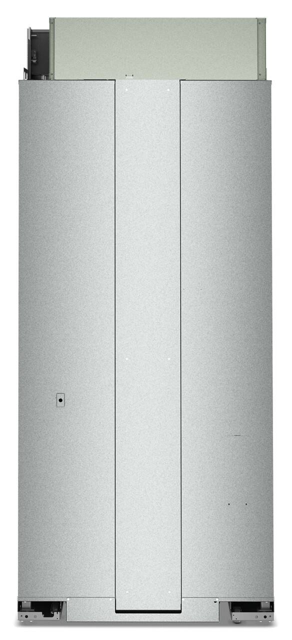 Back. KitchenAid - 20.8 Cu. Ft. Built-In Bottom Mount Refrigerator with Platinum Interior - Stainless Steel with PrintShield Finish.