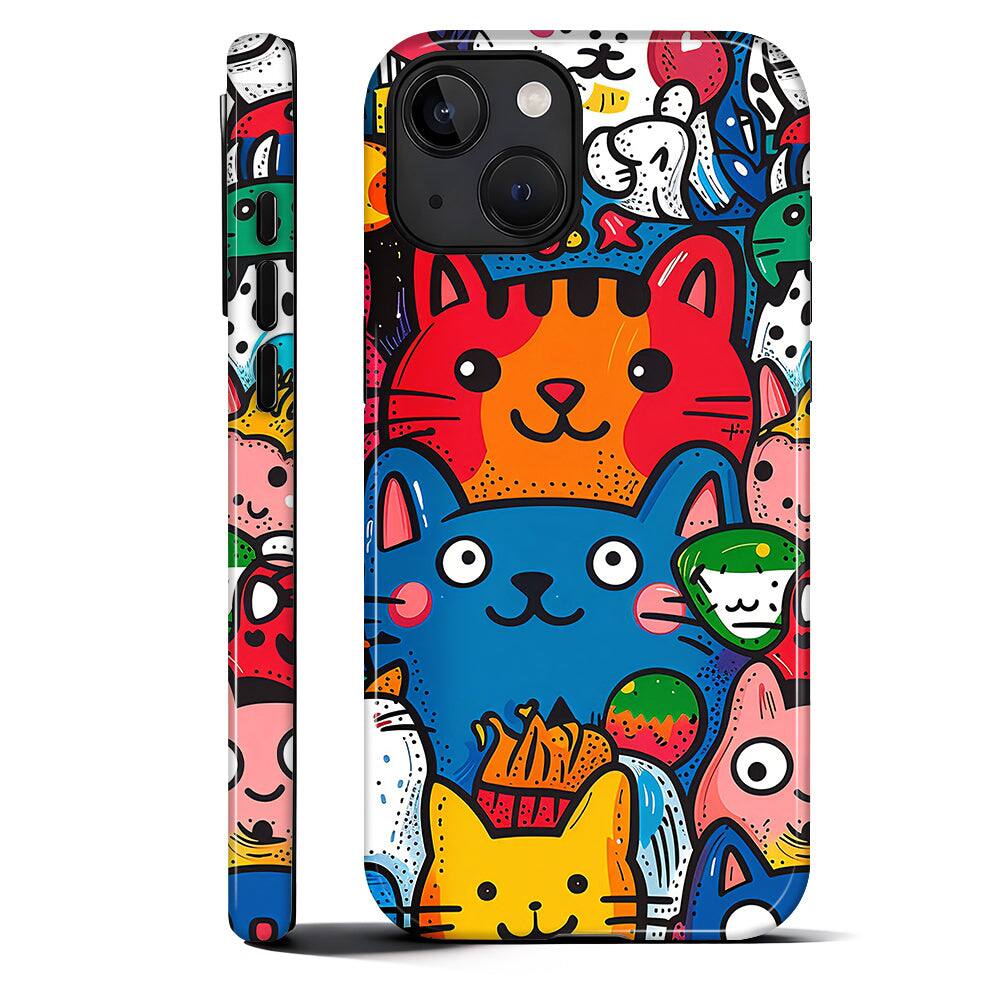 Happy Cat Friends for iPhone 15 Plus