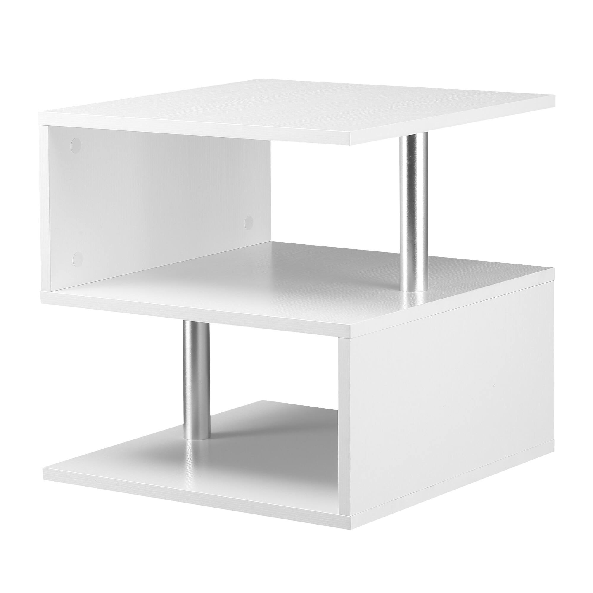 Modern White Accent Table