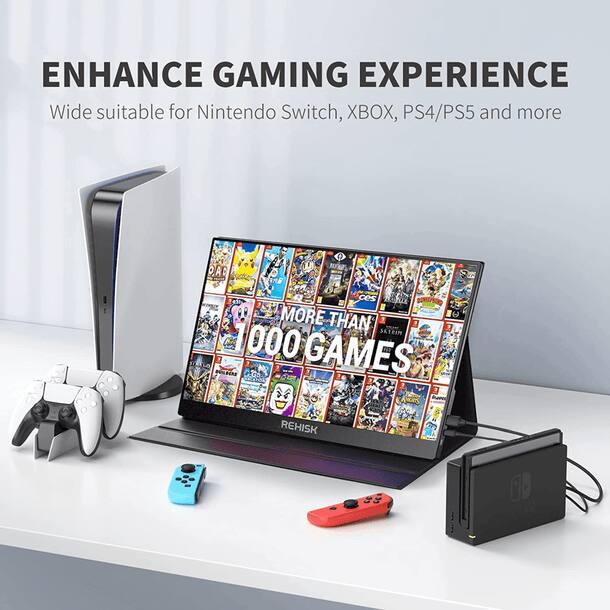 ENHANCE GAMING EXPERIENCE  
Wide suitable for Nintendo Switch, XBOX, PS4/PS5 and more  

MORE THAN  
1000 GAMES  

REHISK