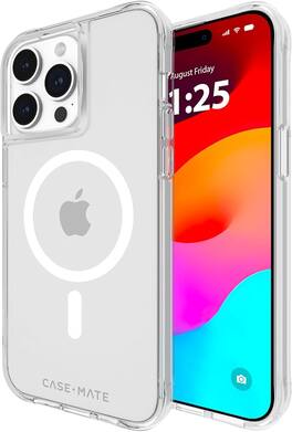 Case-Mate - Refurbished Excellent - Case Mate Tough With Magsafe iphone 15 Pro Max Case - Clear