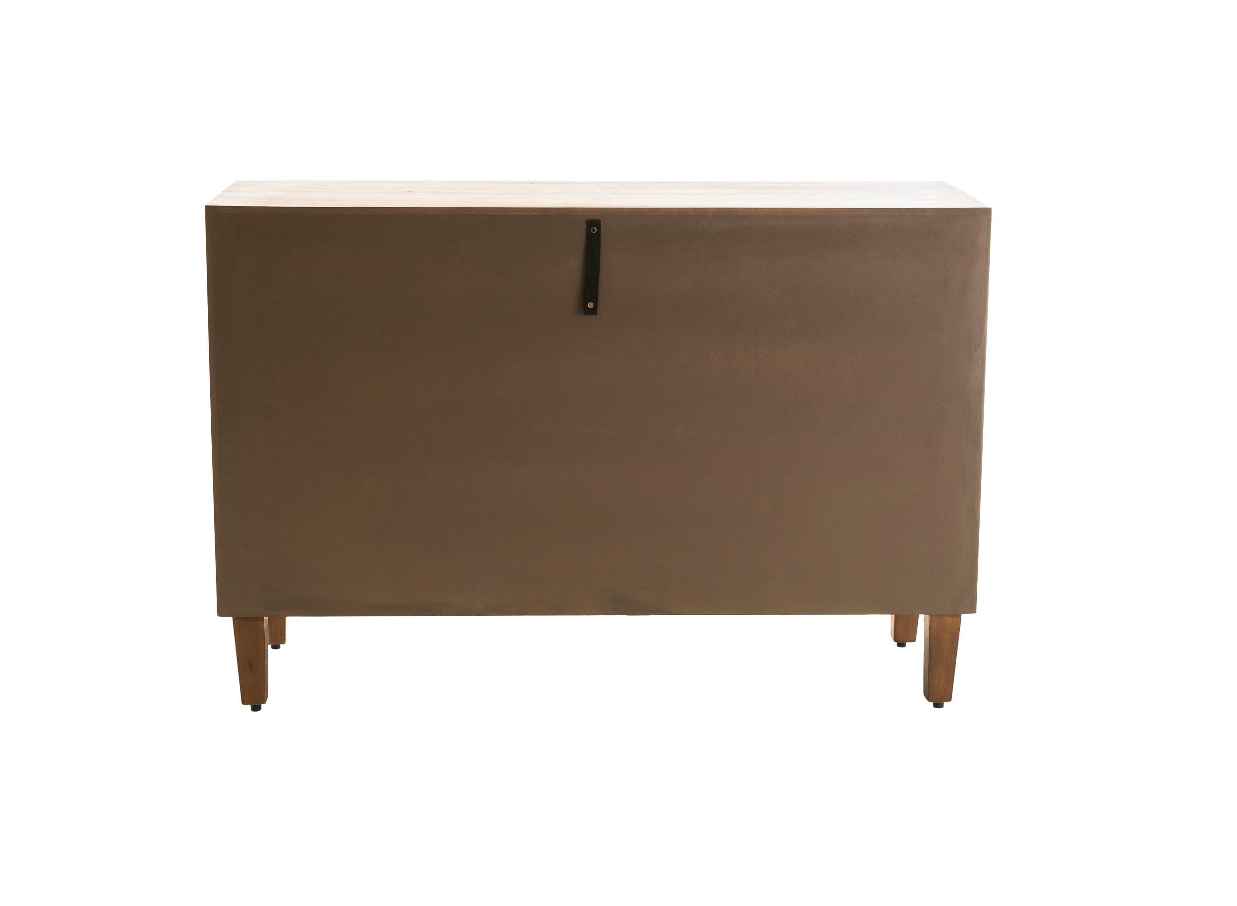 Alt View 11. Adore Decor - Sawyer 3-Door Cabinet - Brown.