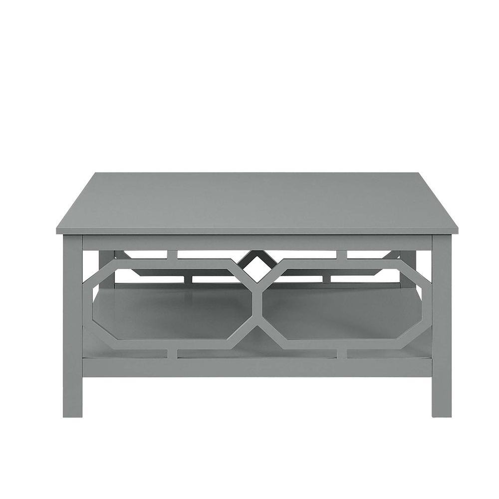 Alt View 4. Convenience Concepts - Omega Square 36" Coffee Table - Gray.