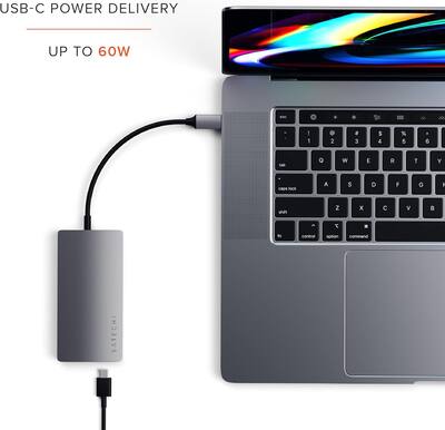 Satechi Type C Multi Port Adapter V2 4K HDMI, Ethernet, USB C, SD Satechi Type C Multi Port Adapter V2 4K HDMI, Ethernet, USB C, SD
