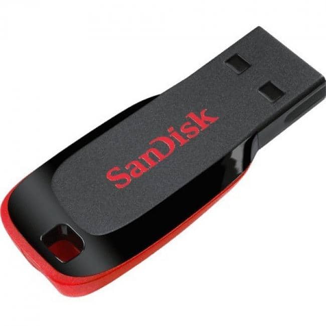 SanDisk - Cruzer Blade USB Flash Drive - 128 GB - USB 2.0 - Black