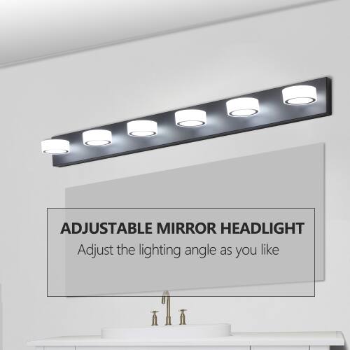 ADJUSTABLE MIRROR HEADLIGHT  
Adjust the lighting angle as you like