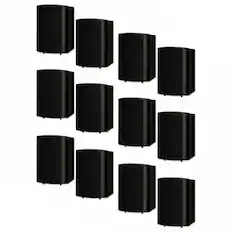 Front. Theater Solutions by Goldwood - TS425ODB Indoor or Outdoor Speakers Weatherproof Mountable 6 Pair Pack - Black.