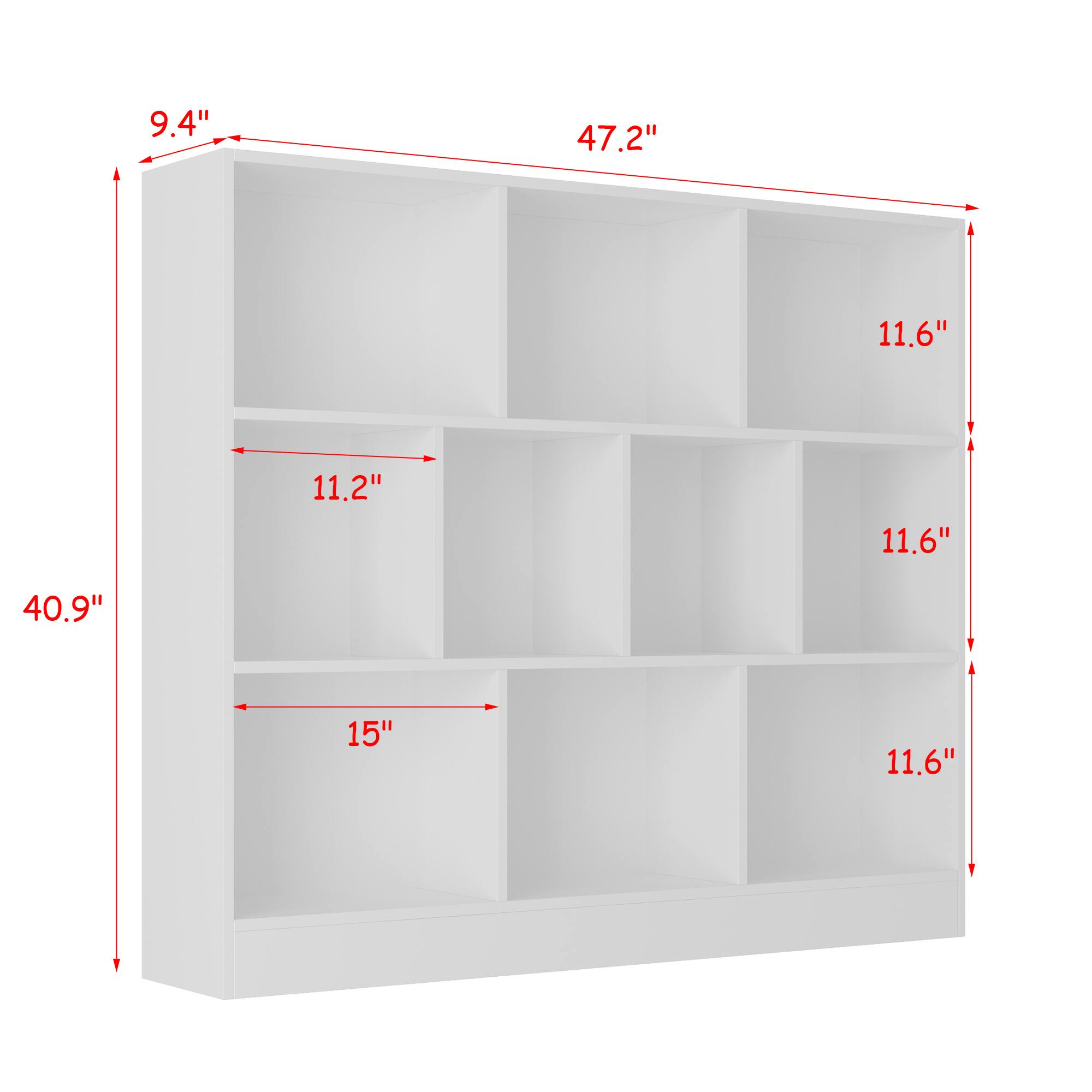 9.4"  
47.2"  
11.6"  
11.2"  
11.6"  
40.9"  
15"  
11.6"