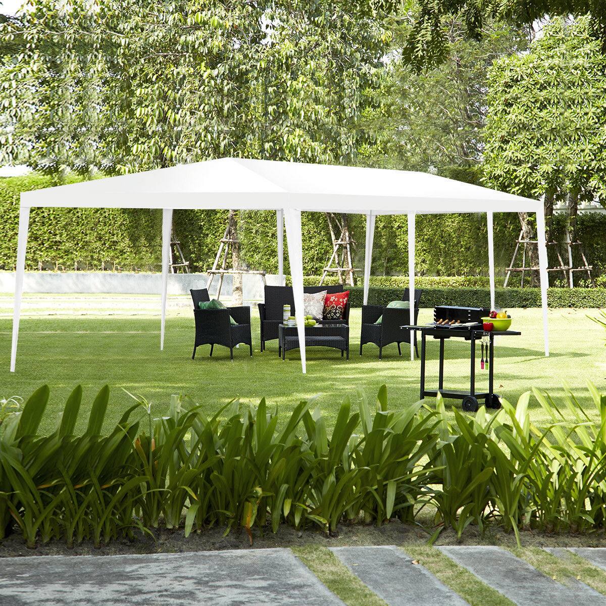 Alt View 5. Costway - Costway 10'x30' Party Wedding Outdoor Patio Tent Canopy Heavy duty Gazebo Pavilion Event - White.