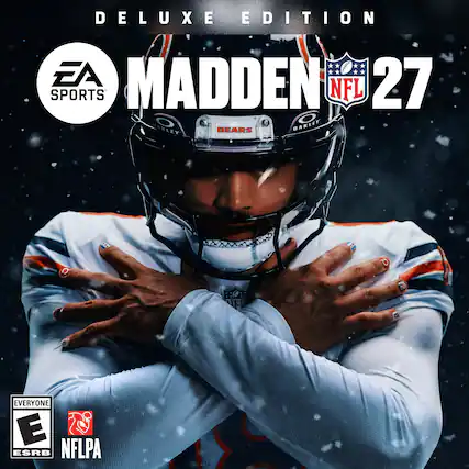 DELUXE EDITION
EA SPORTS
MADDEN NFL 27
EVERYONE E ESRB
NFLPA - E (Everyone)