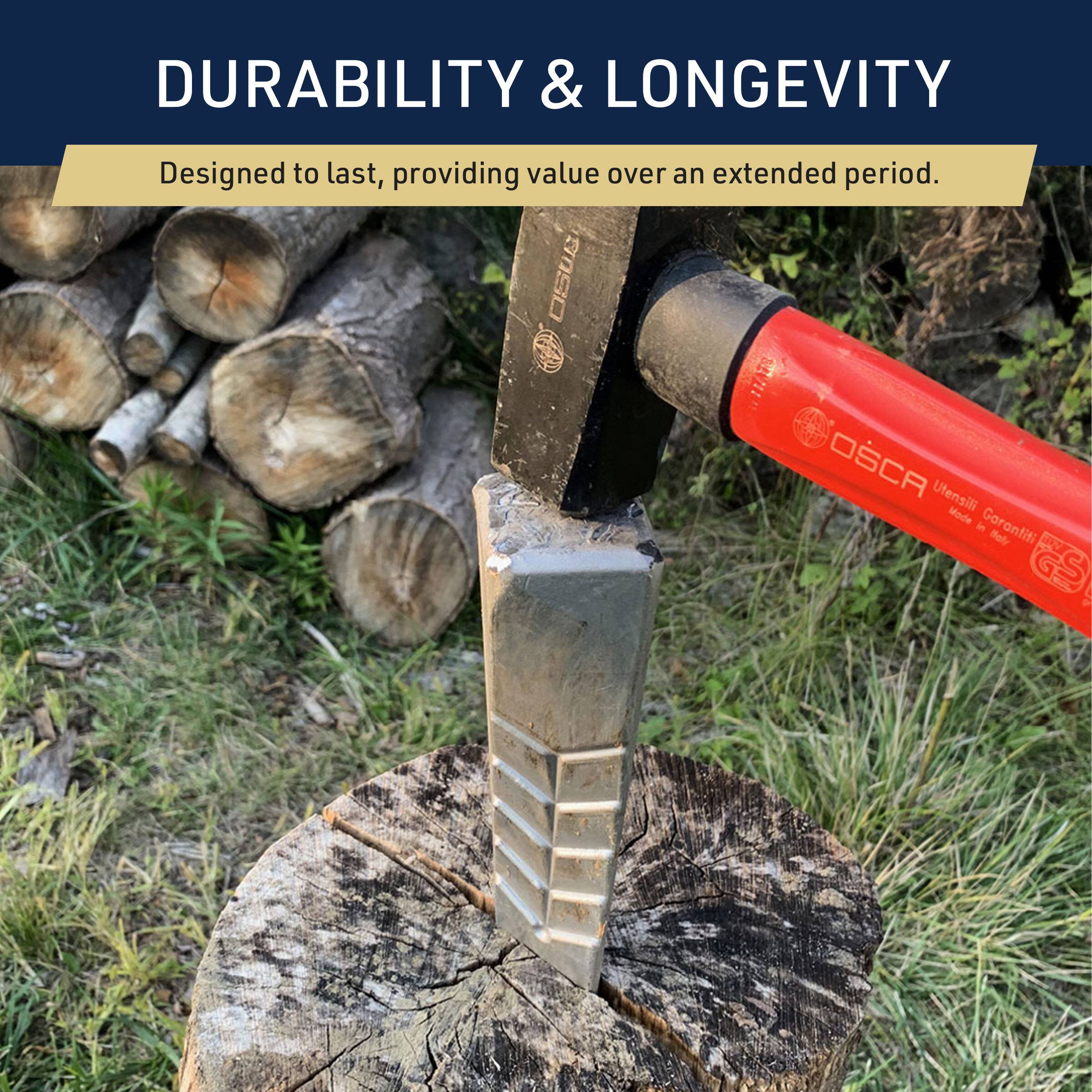 DURABILITY & LONGEVITY  
Designed to last, providing value over an extended period.  

OSCA Utensili  
Garantiti in Moly  

GS