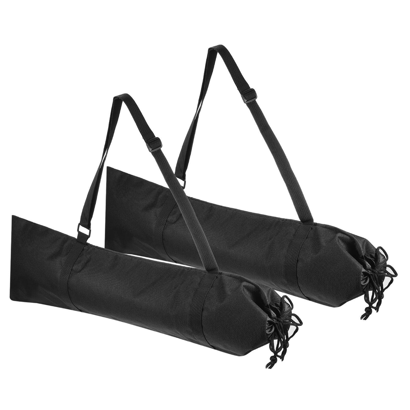 Front. Unique Bargains - Tripod Case, 2pcs Nylon Padded Bag with Handles for Light Stands, 68cm - Black.