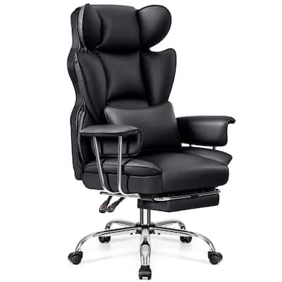 KERDOM Ergonomic Big and Tall Office Chair with Footrest, Soft KERDOM Ergonomic Big and Tall Office Chair with Footrest, Soft
