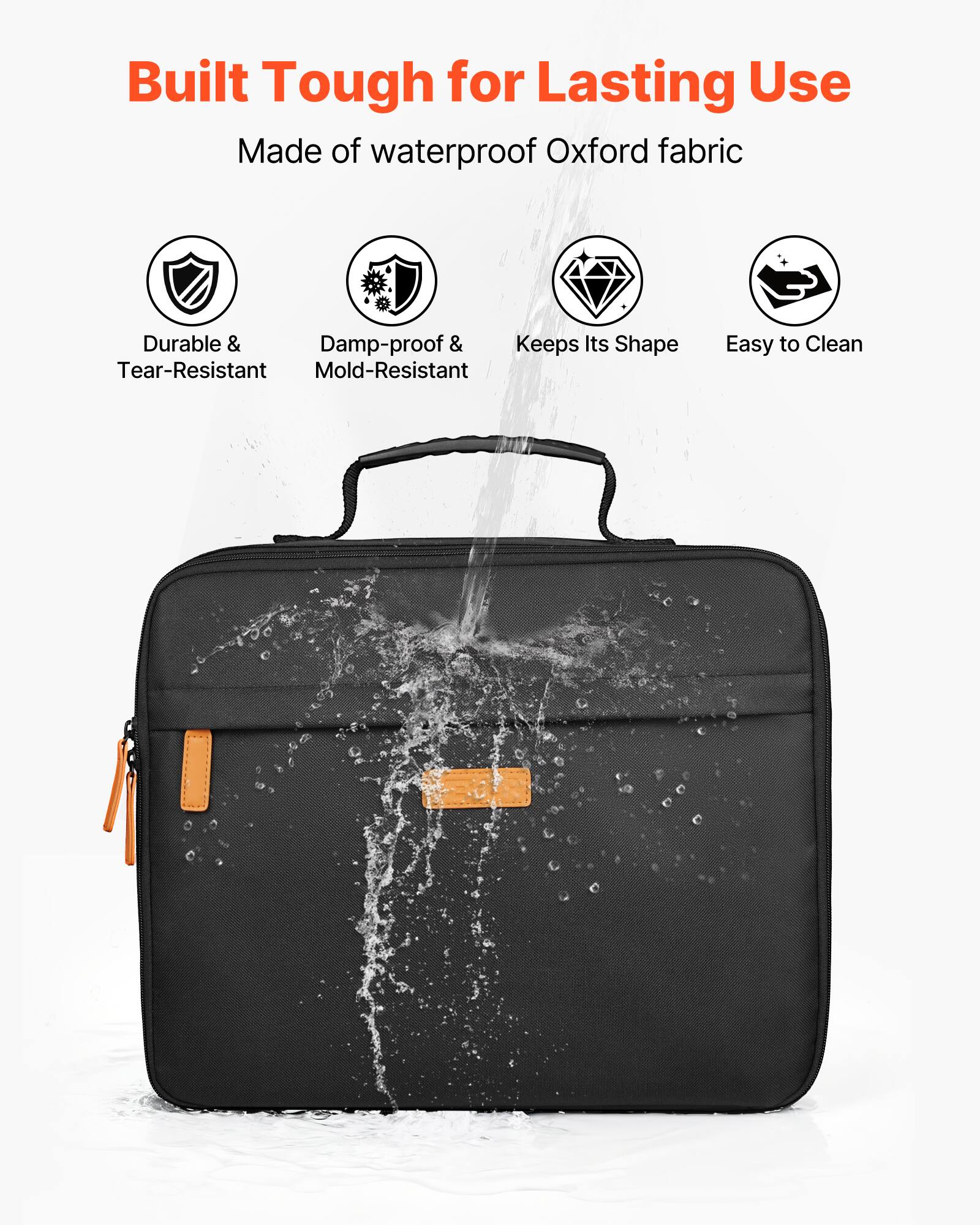 Built Tough for Lasting Use  
Made of waterproof Oxford fabric  

- Durable & Tear-Resistant  
- Damp-proof & Mold-Resistant  
- Keeps Its Shape  
- Easy to Clean