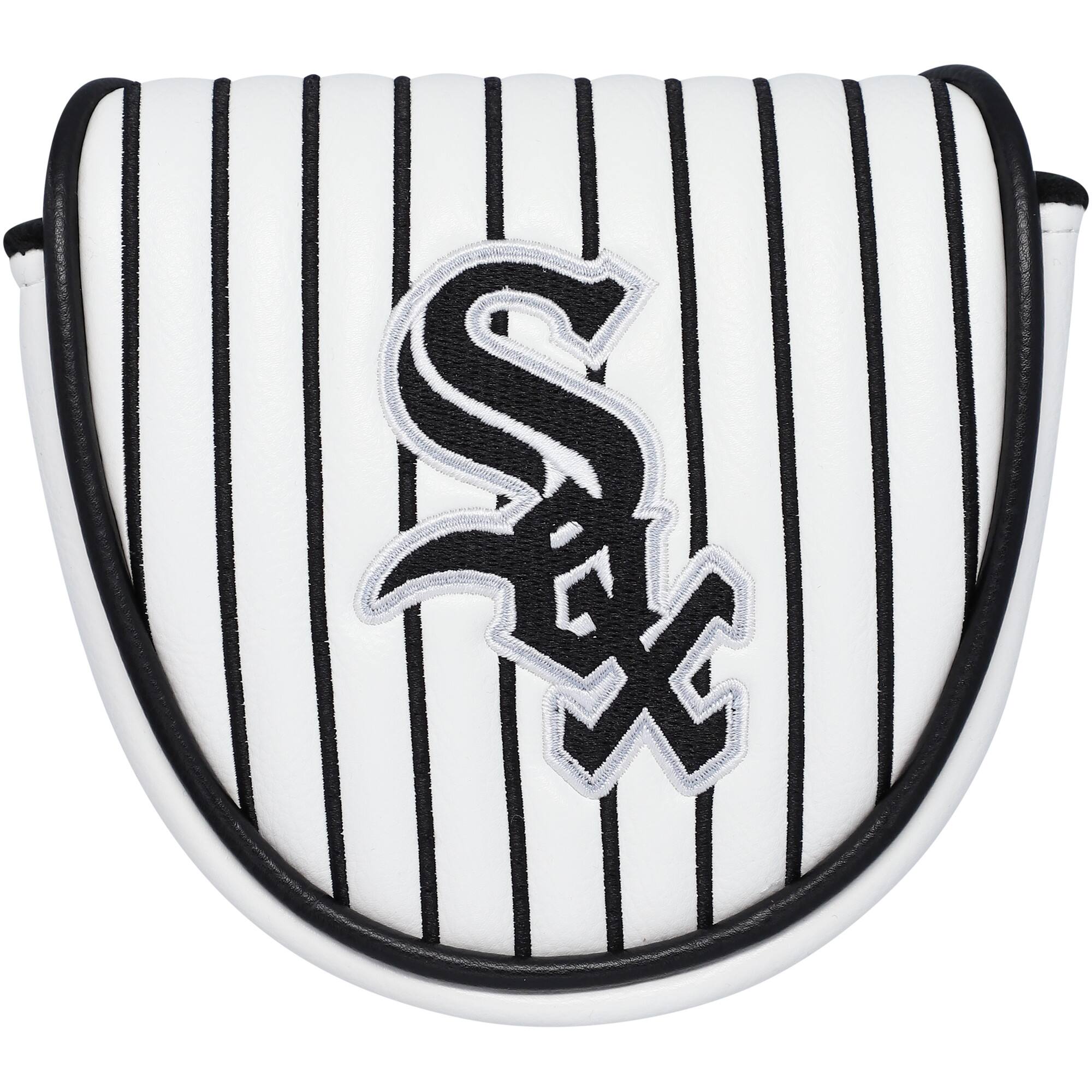 Front. PRG Americas - Chicago White Sox Track Mallet Putter Cover - White.