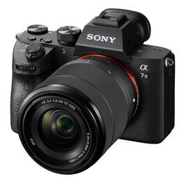 Bundle - Sony - Alpha a7 III 4K Camera w/28-70mm Lens,w/Zoom Li-Ion R2 Flash,64GB Card