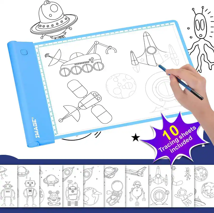 Tracing Pad IMAGE Light Up Tracing Pad Drawing Tablet Coloring Board for Kids ...