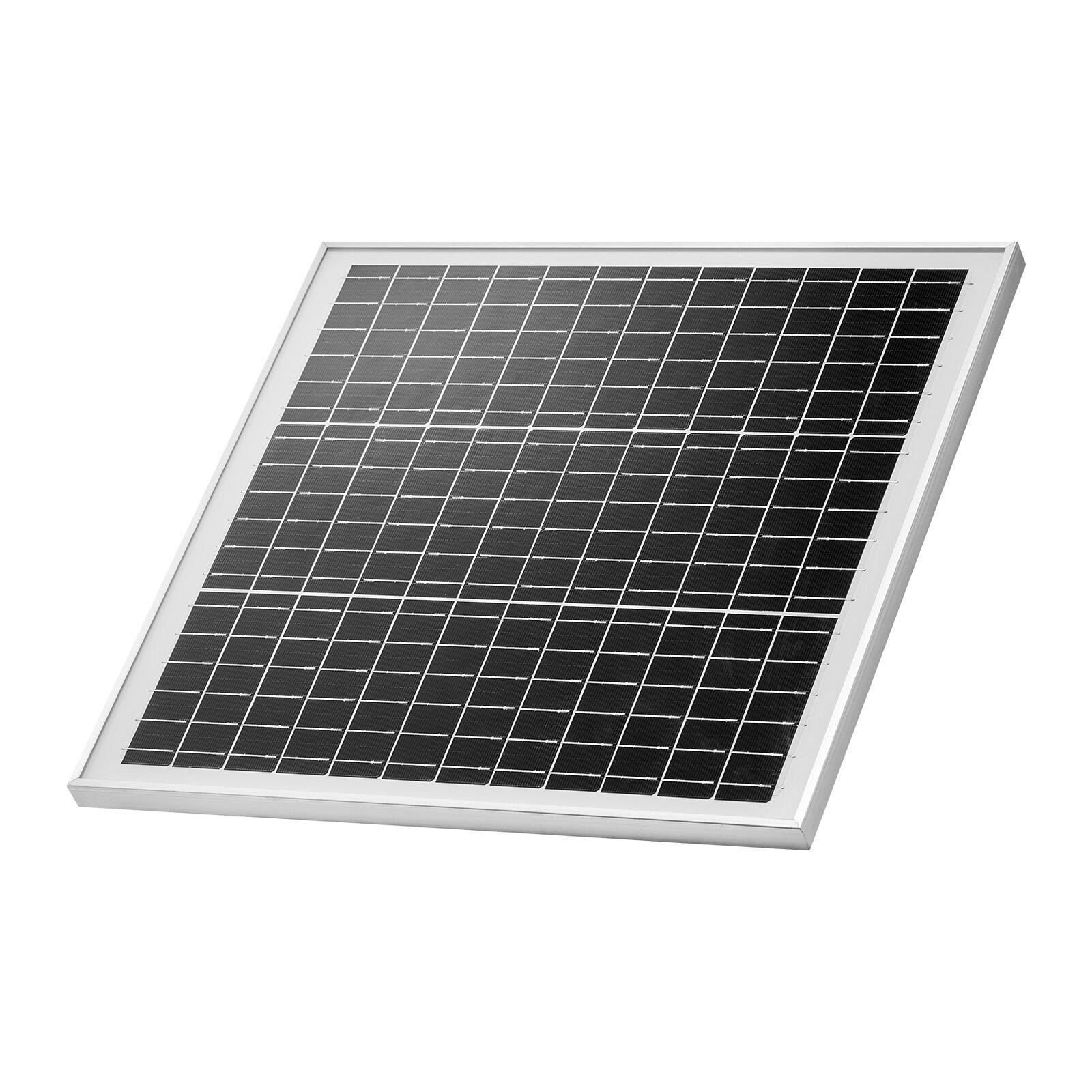 Alt View 5. VEVOR - 20W 12V Solar Panel Battery Charger, Solar Battery Trickle Charger Maintainer with Built-in Controller - White.