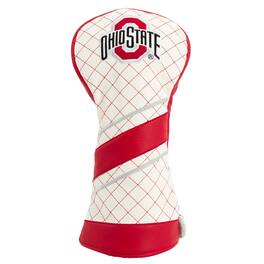 Team Golf - Ohio State Buckeyes Striped Quilted Driver Headcover - Multicolor