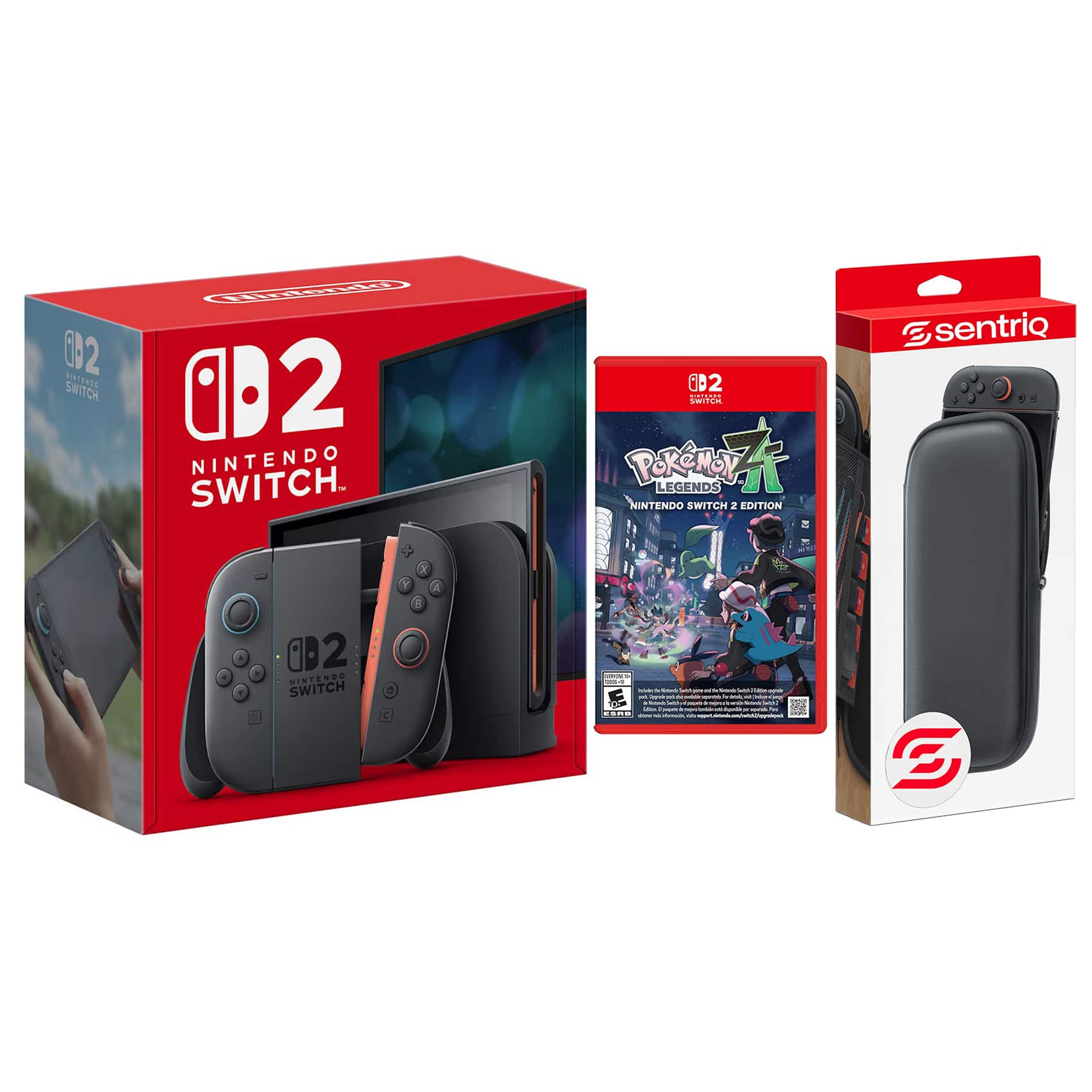 Switch 2 Console with Pokemon Legends: Z-A and Protective Case Bundle - Nintendo Switch 2