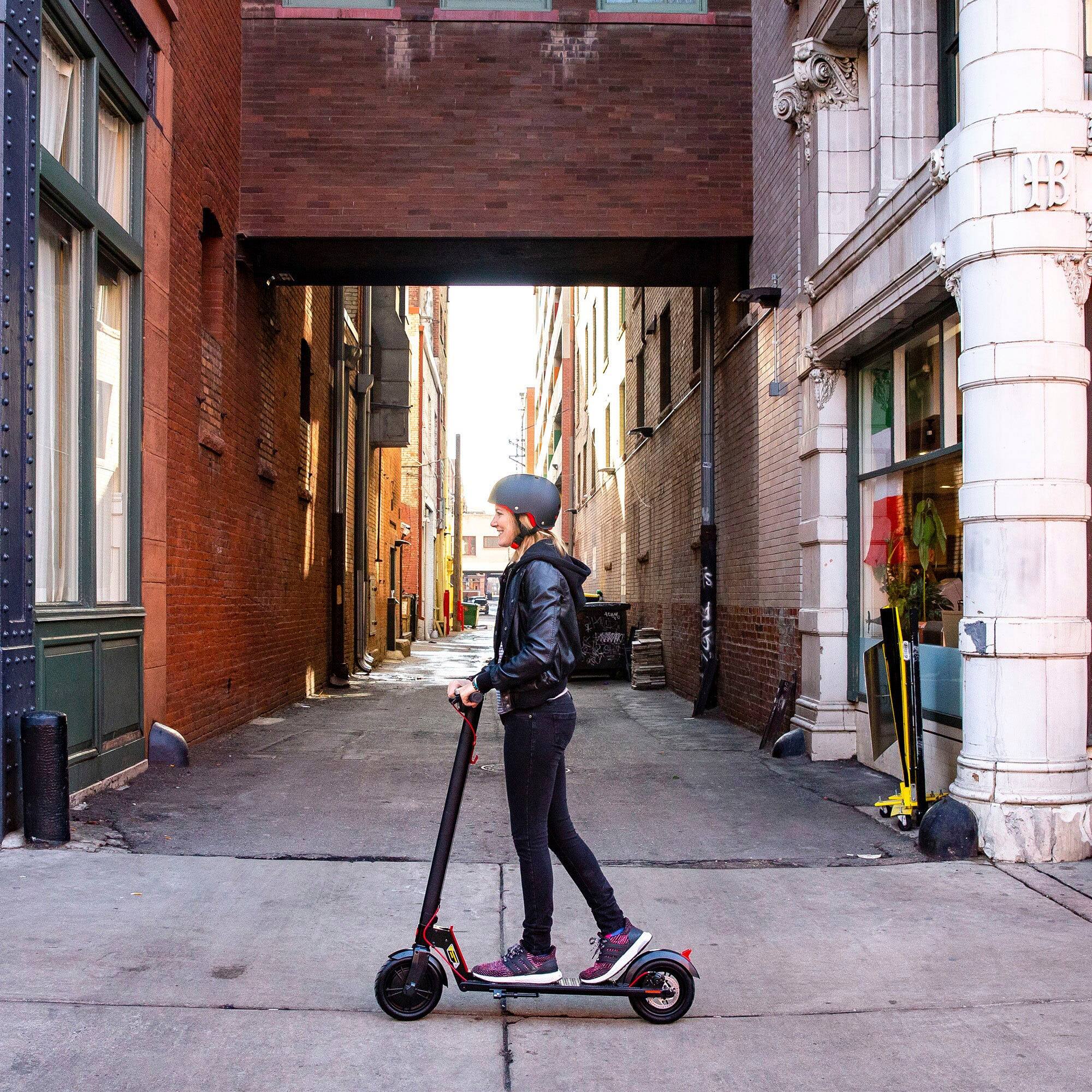 Alt View 2. GoTrax - XR LITE Commuting Electric Scooter w/5mi Max Operating Range & 12mph Max Speed - Black.