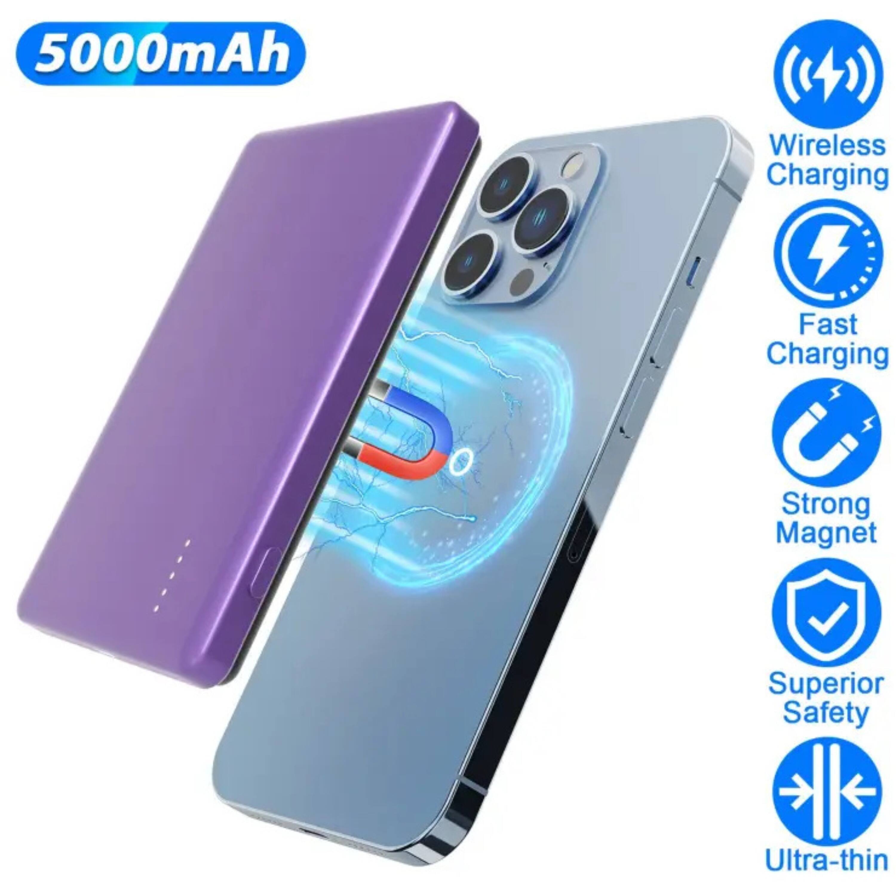 5000mAh Wireless Charging Fast Charging Strong Magnet Superior Safety Ultra-thin