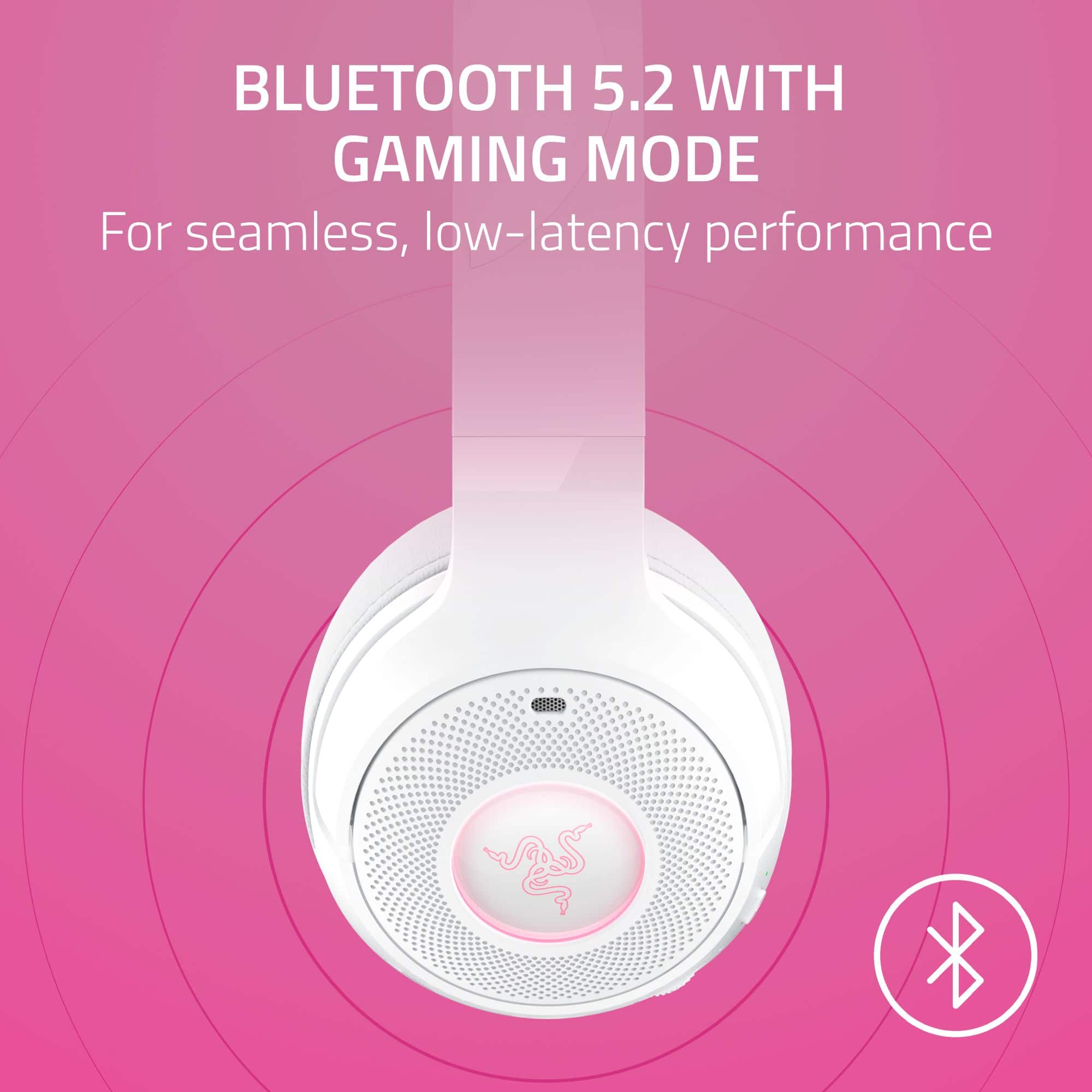 BLUETOOTH 5.2 WITH GAMING MODE For seamless, low-latency performance