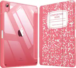 Fintie - Clear Case for iPad (A16) 11-inch 2025 and iPad 10th Gen 10.9 Inch 2022, Shockproof Cover with Transparent Back Shell - Composition Pink